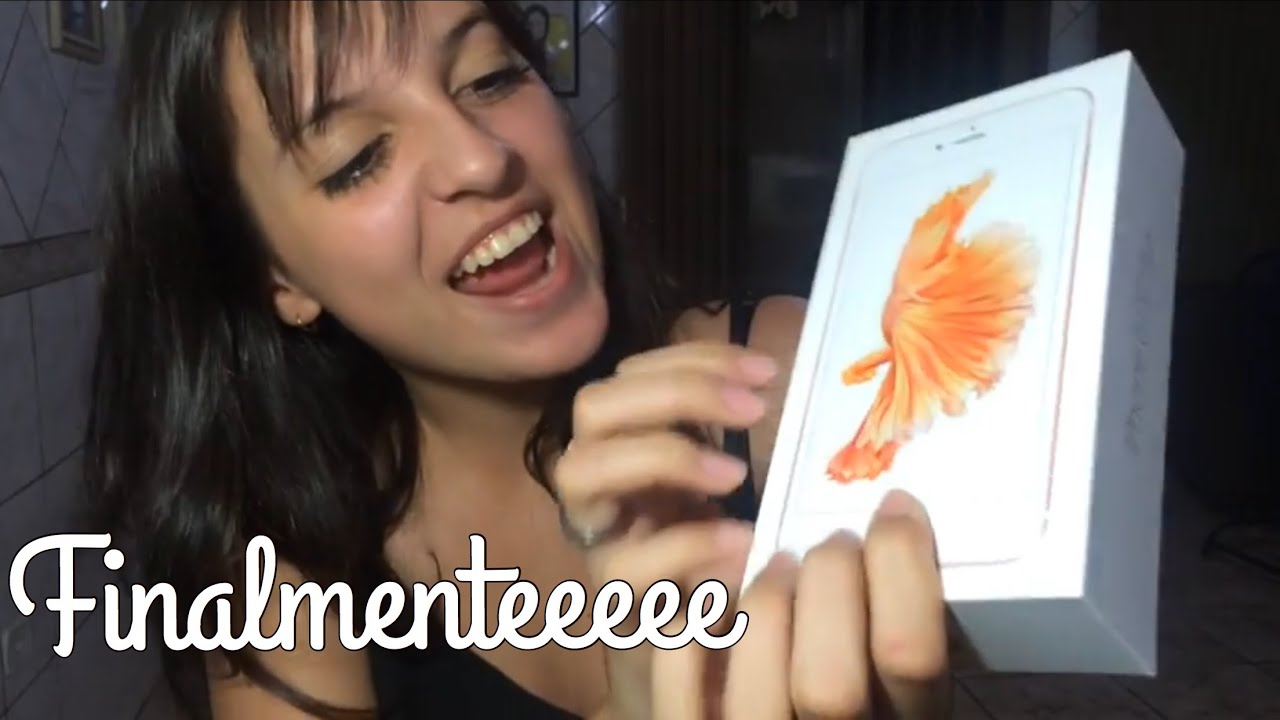UNBOXING- MEU IPHONE 6S PLUS OURO ROSA