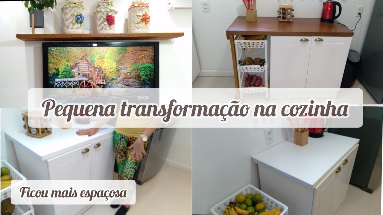 Pequena transfornaçao na cozinha com um grande resultado