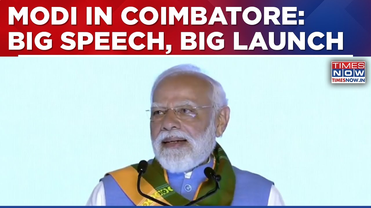 Modi Coimbatore Visit: PM Speaks In Tamil Nadu, Flags Off Natural Farming Event | Watch | Top News