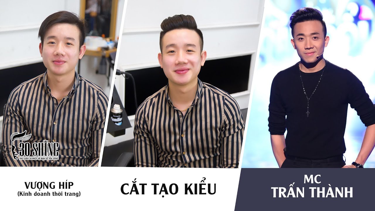 Cắt tạo kiểu Undercut Quiff | Phong cách MC Trấn Thành | Vượng Híp