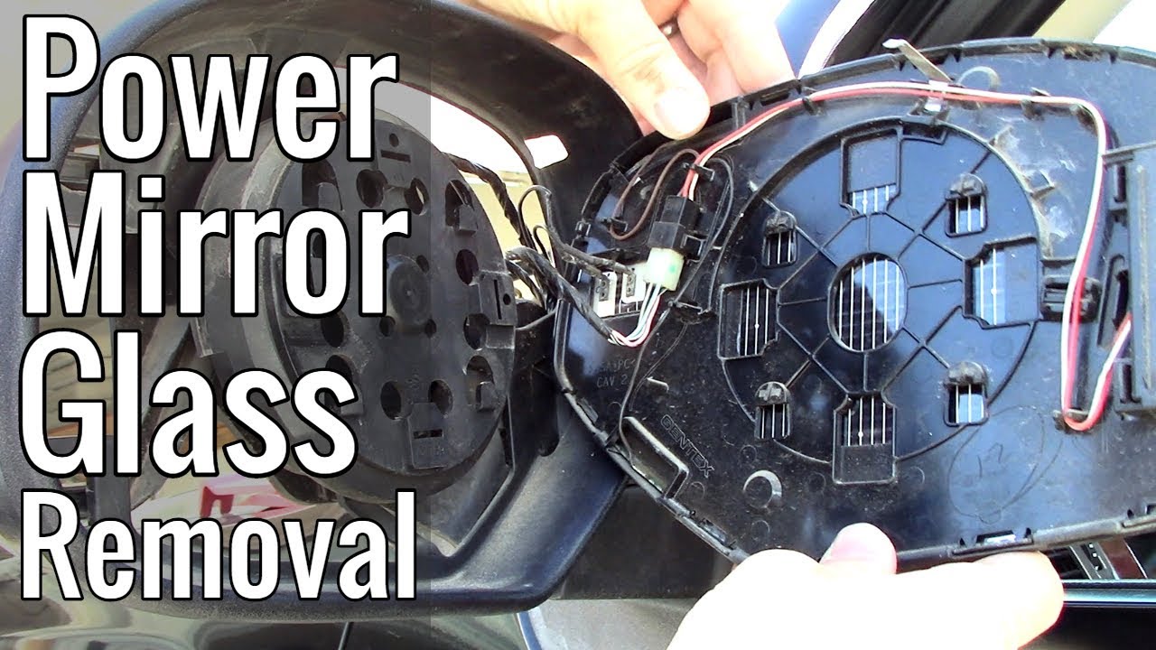 GM Power Mirror Glass Removal