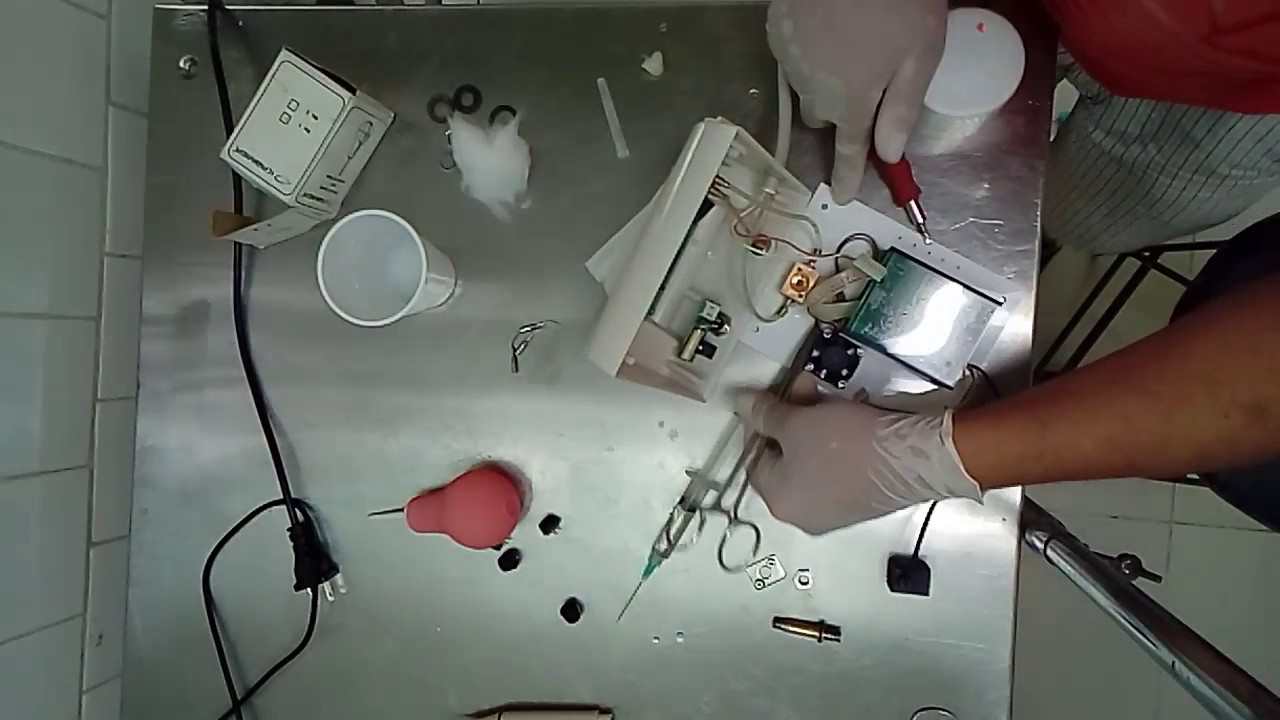 limpieza bomba de agua y conductos del cavitron