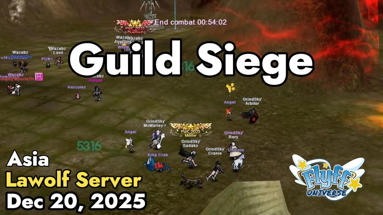 Guild Siege (Lawolf Server) December 20, 2025 | Flyff Universe
