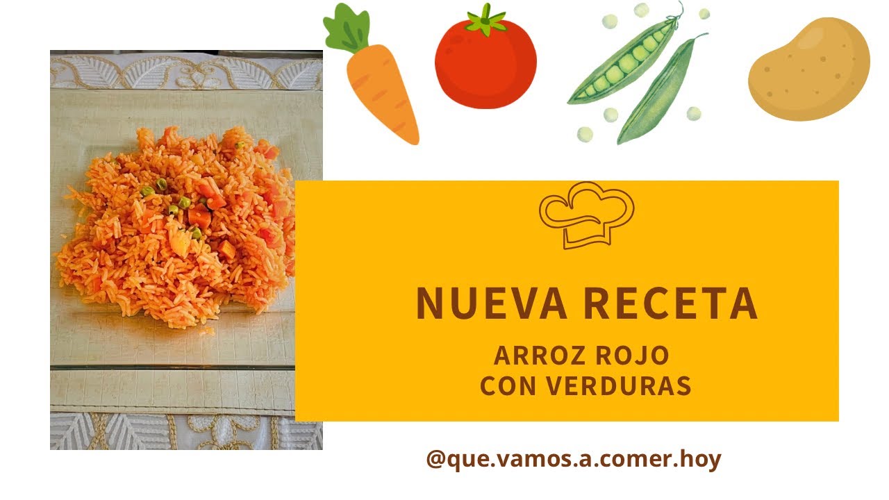 La mejor receta de arroz rojo con verduras!!