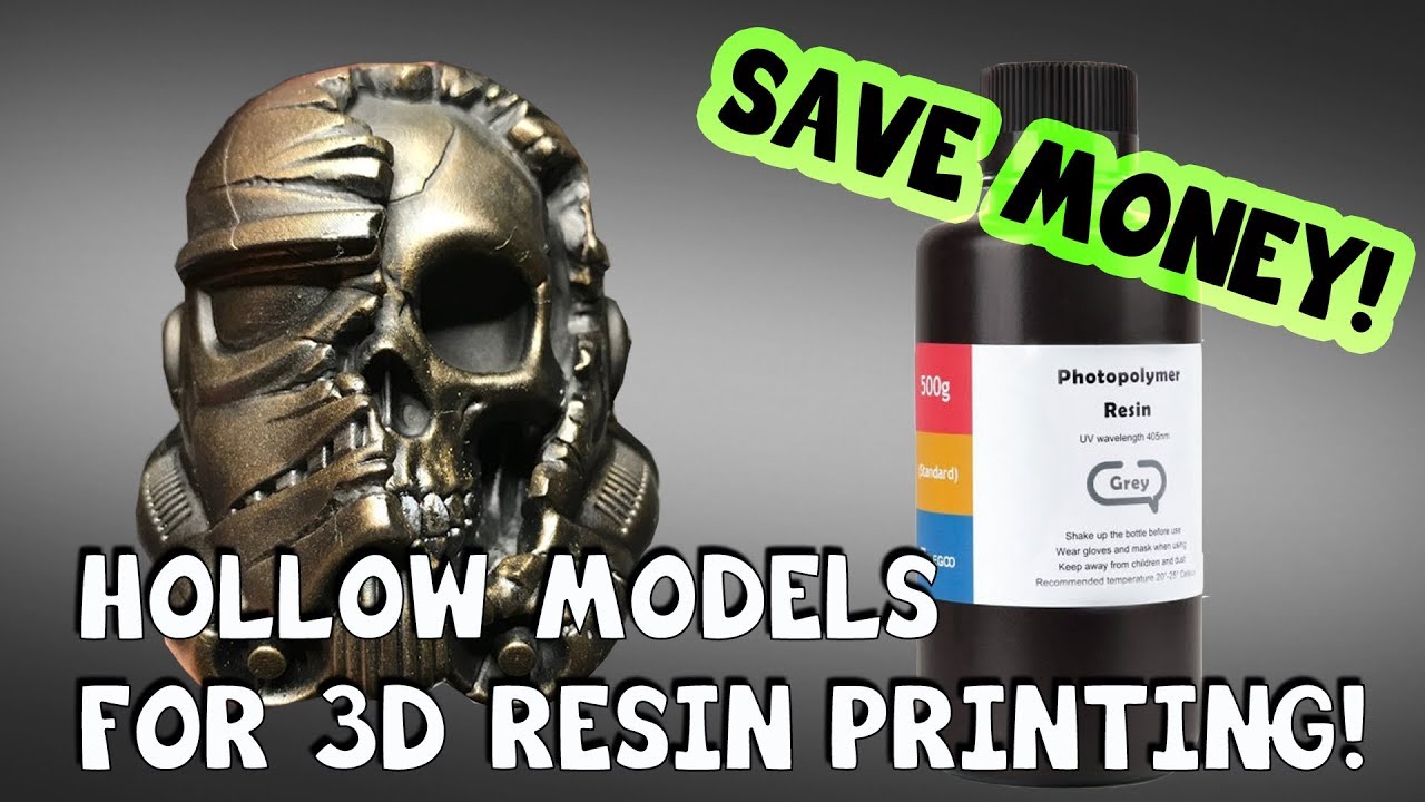 How to Hollow Models for 3D Resin Printing in Chitubox!