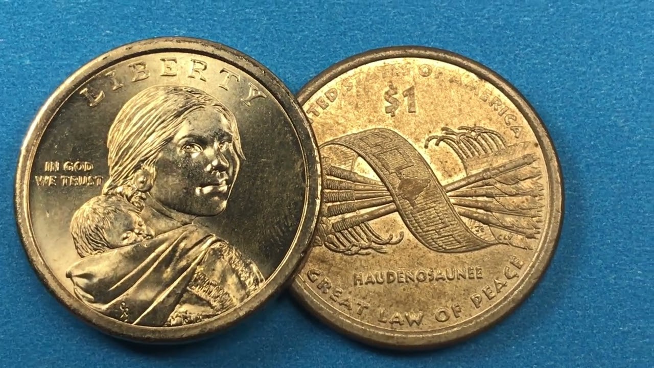 2010 Native American Dollar - Hiawatha Belt - Iriquois Confederation