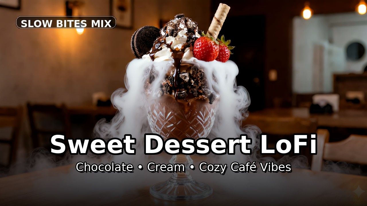 Chocolate Ice Cream LoFi 🍨🍫 | Cozy Dessert Chill Beats for Eating & Relaxing (Slow Bites Mix)