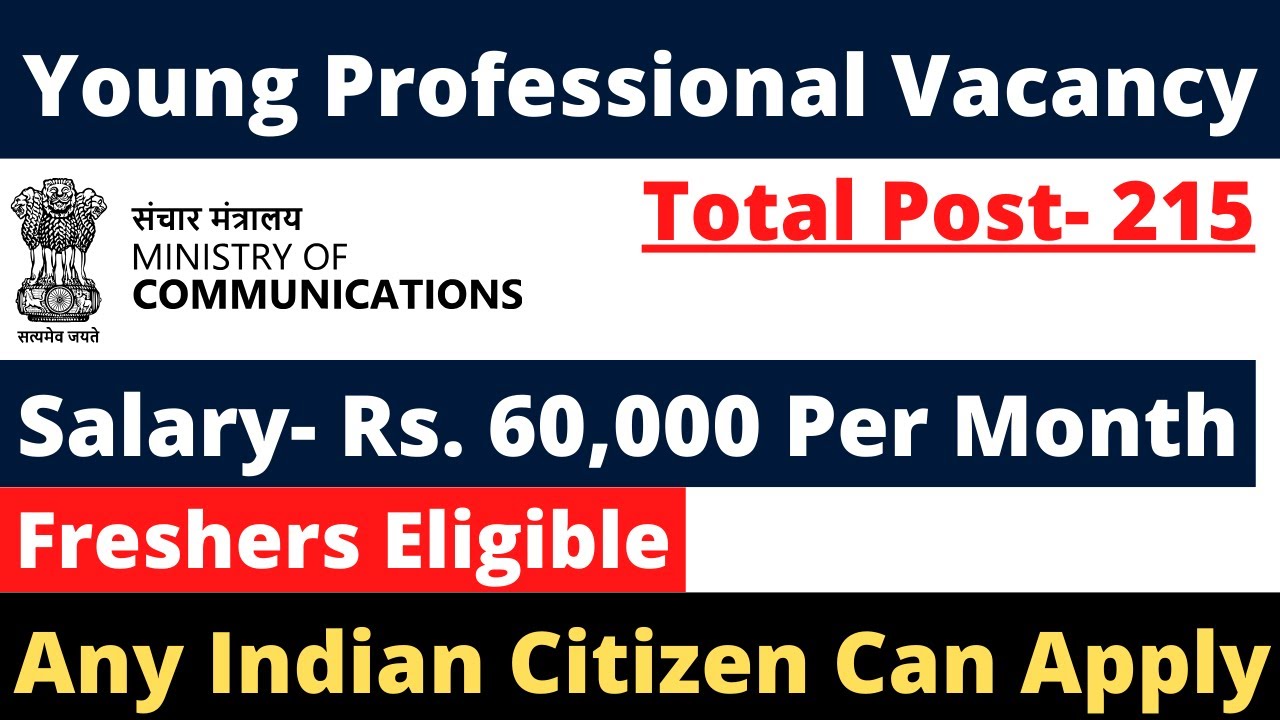 YOUNG PROFESSIONALS VACANCY NOTIFICATION 2025 | FULL DETAILS, ELIGIBILITY