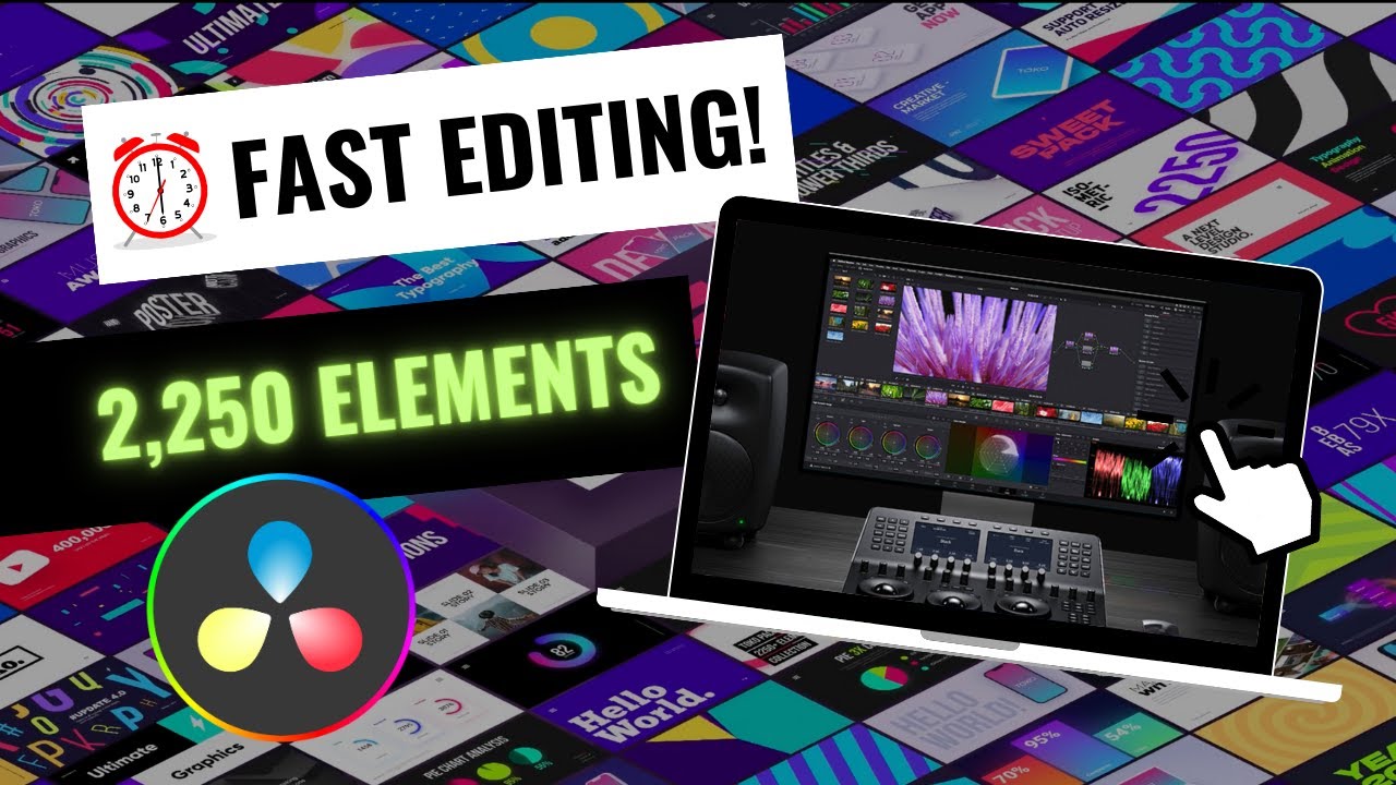Ultimate Davinci Resolve Graphics Pack - Motioncan Toko Graphics 4.0