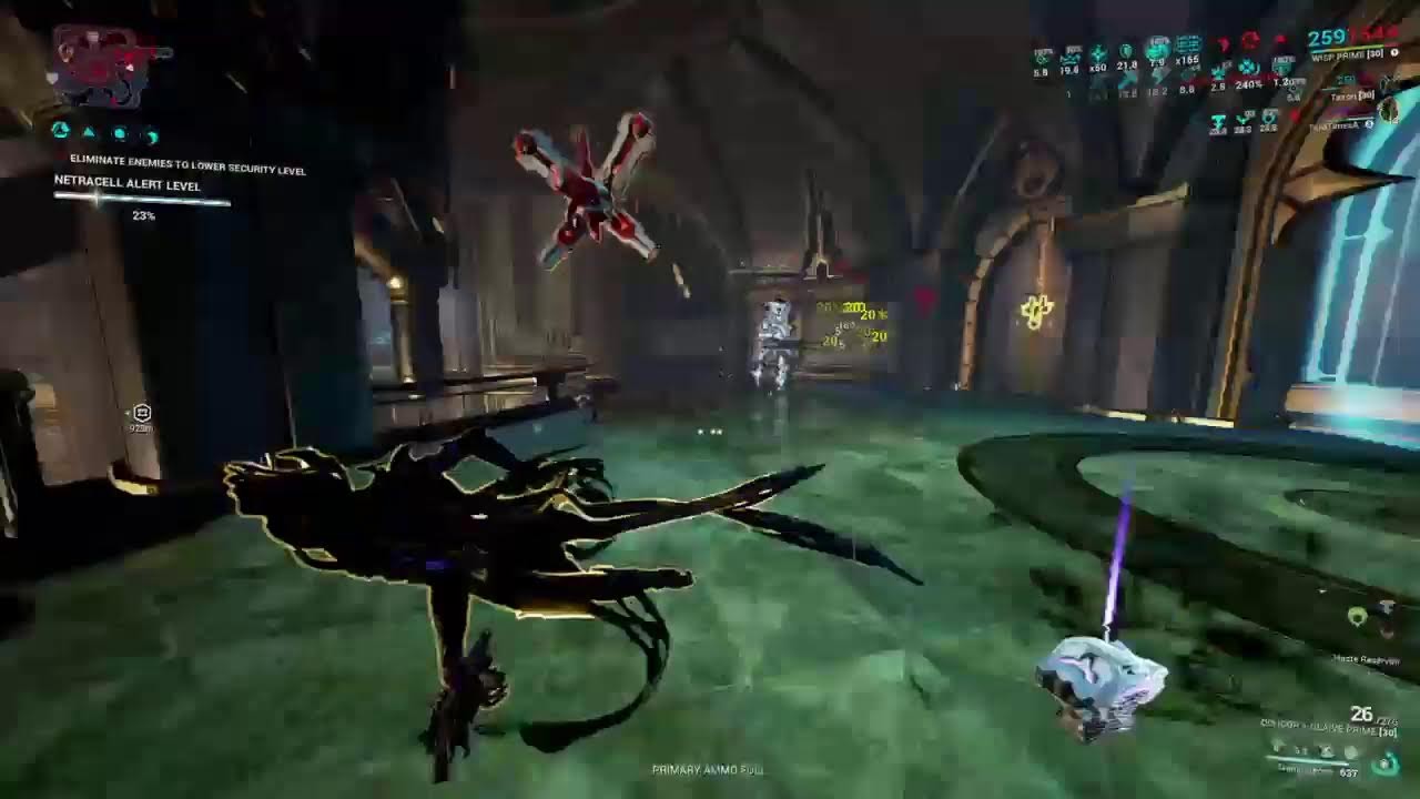 warframe- wisp prime gameplay steel path