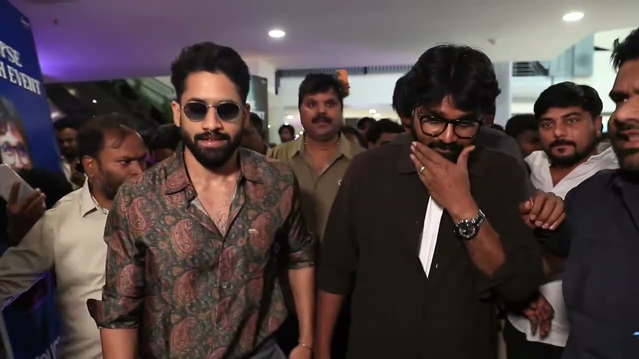 Yuva Samrat Naga Chaitanya Entry at Vrushakarma Glimpse Launch Event | Shreyas Media