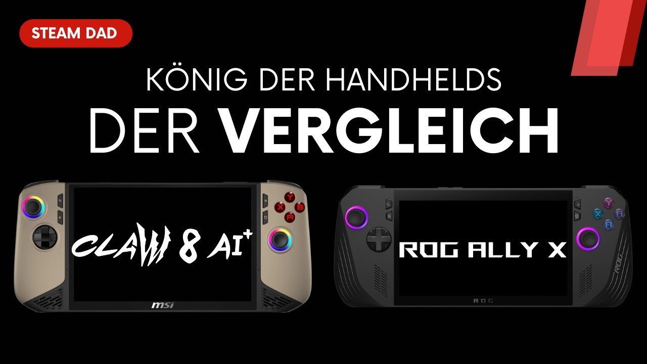 MSI Claw 8 AI+ vs. ROG Ally X: XeSS 2 ist der Gamechanger!