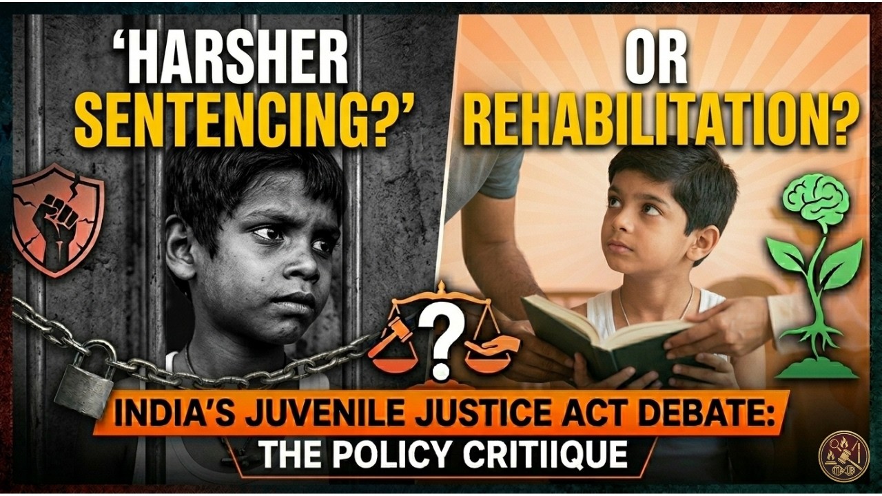 India&rsquo;s Juvenile Justice Act: Harsher Sentencing vs. Rehabilitation? ⚖️
