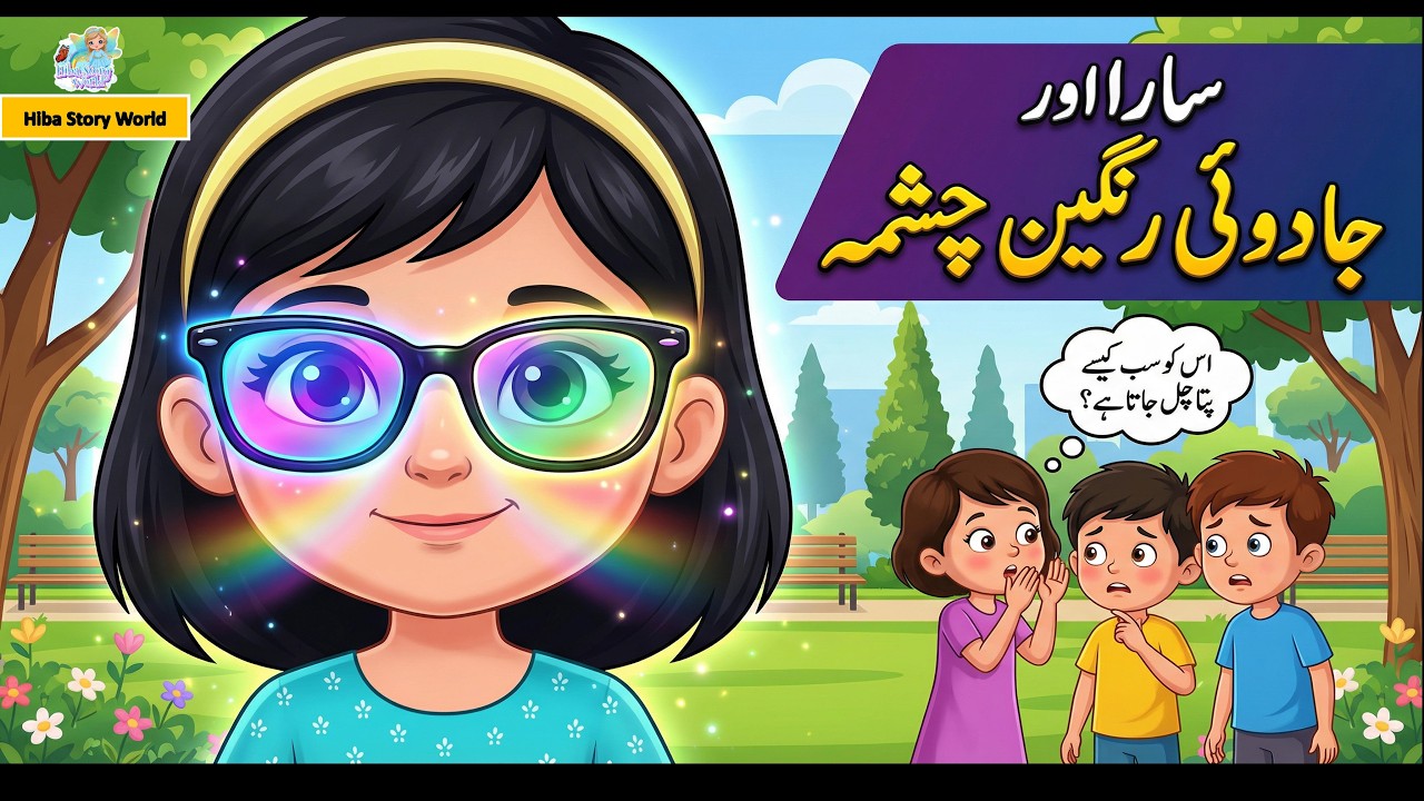 Urdu Moral Story | Sara Aur Jadooi Rangeen Chashma 👓 | Urdu Moral Kahani | Magical Glasses Story