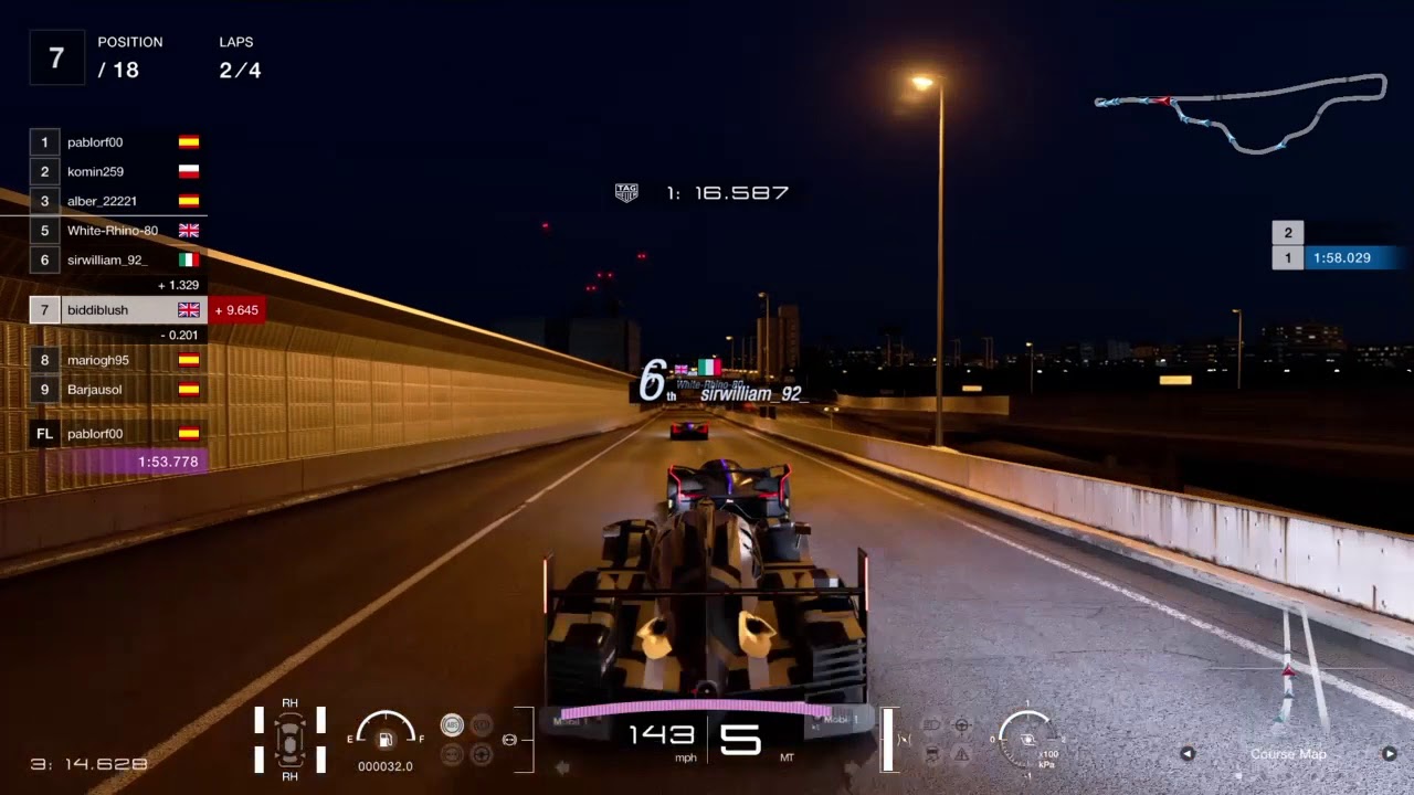 Gran Turismo sport demo: online race: gr.1 at tokyo expressway-East outer loop