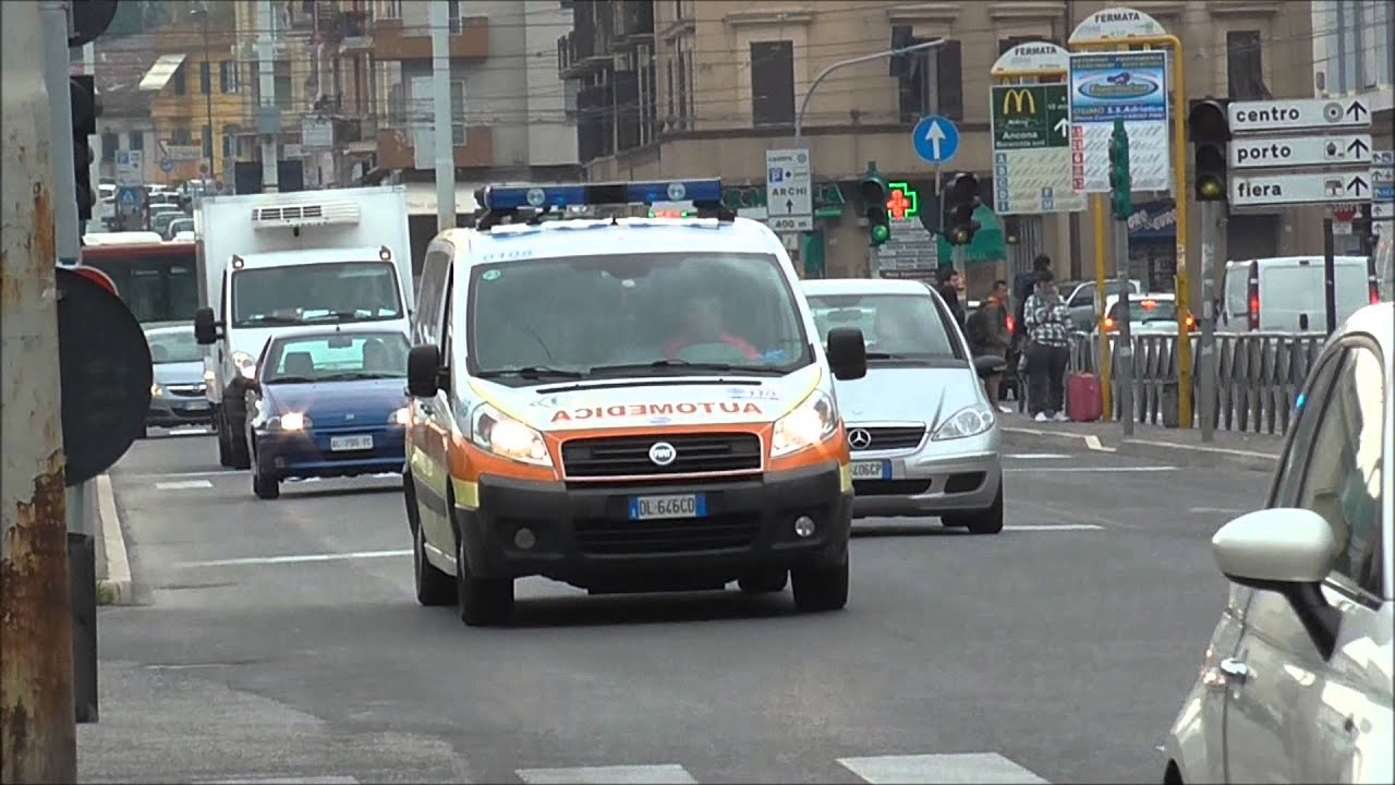 (Ancona) 10x Italian Emergency Vehicles Responding to Autobus Road Accident