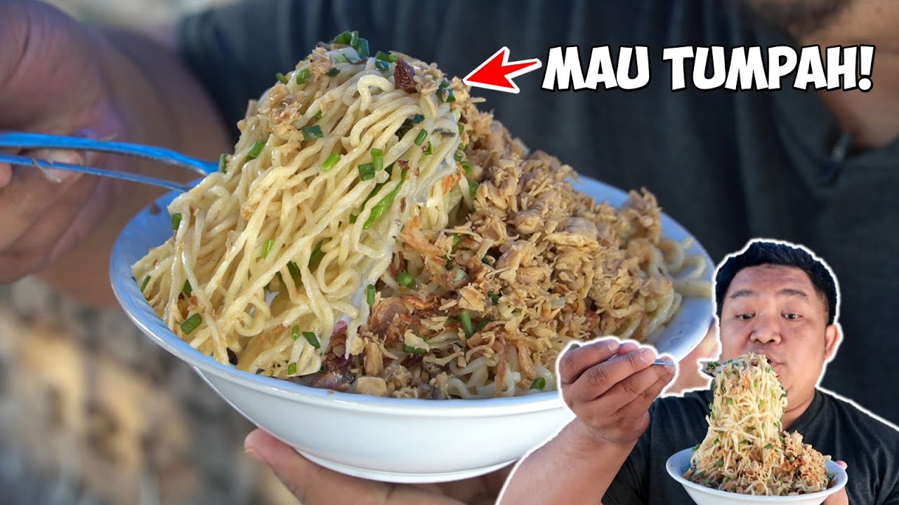 18 RIBU SAMPE MAU TUMPAH!! Pangsit Mie Ayam Jakarta Pak Indra