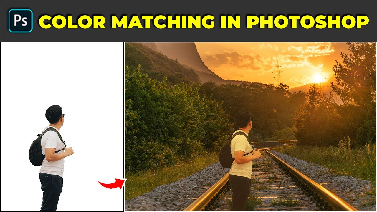 How to Quickly Color Match Images - Photoshop Tutorial