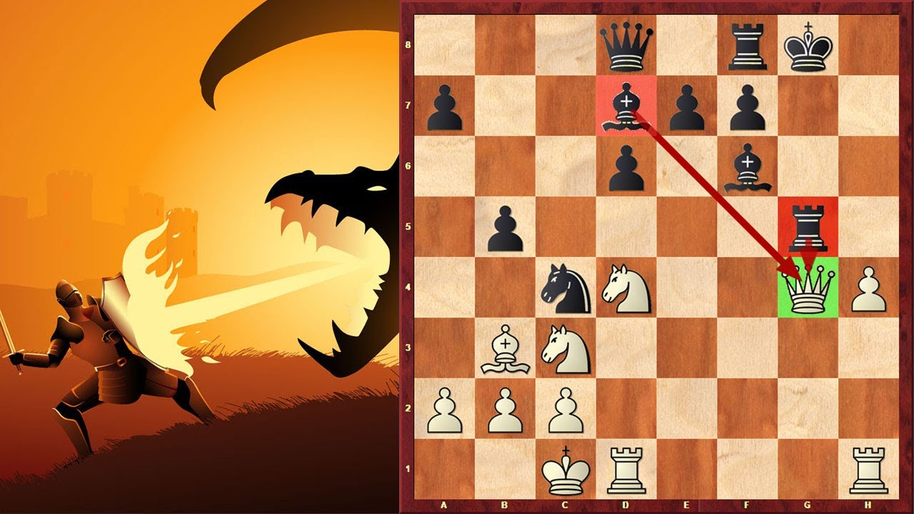 Queen Sacrifice To Slay The Sicilian Dragon