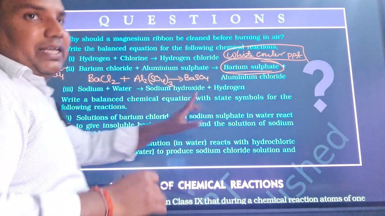 12Chemistry Class 10th 2026-27 Quetions Chemical Reaction and equations NCERT Concept Cbse board 