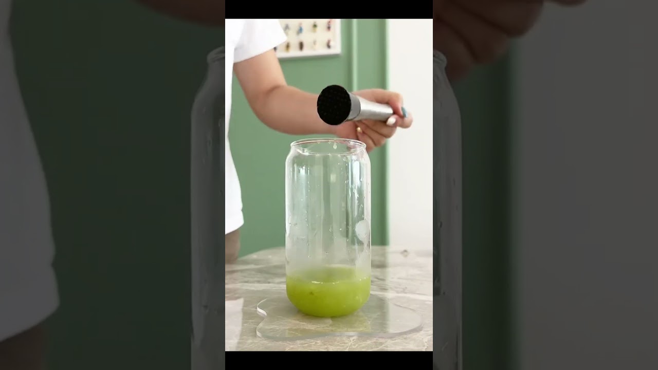 Green grape bubble water