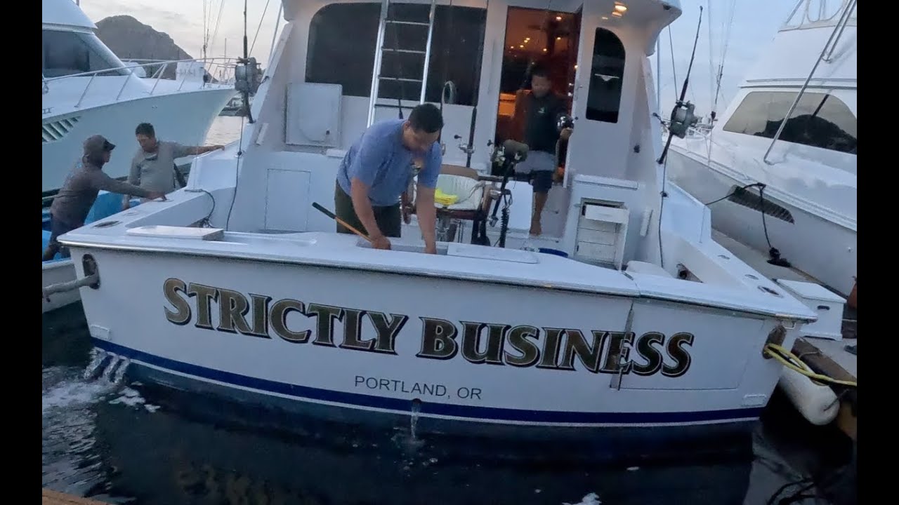 Marlin Fishing in Cabo San Lucas on a 65FT Sportfisher / Strictly Business put us on multiple marlin