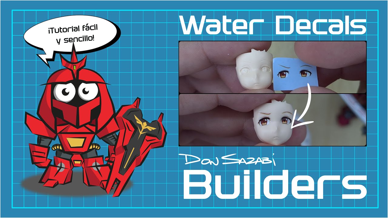 Don Sazabi Builders 001 - Water Decals Tutorial            #Tutorial #WaterDecals #ModelKits #Gunpla