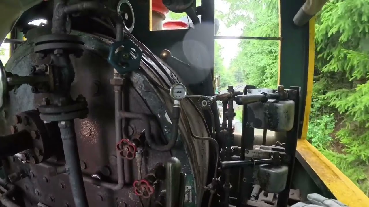 Santa Fé Express Dampflok POV / crown metal products steam locomotive POV cab ride Fort Fun