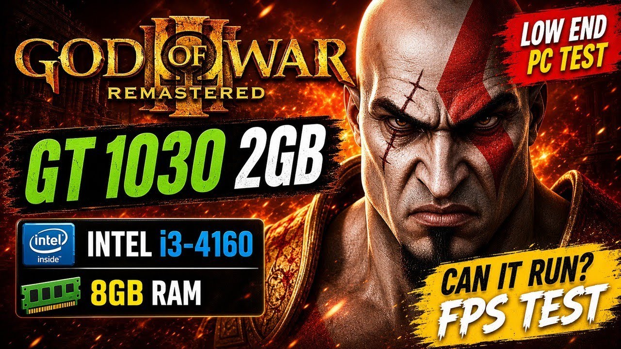 God of War 3 Remastered | GT 1030 2GB Gameplay