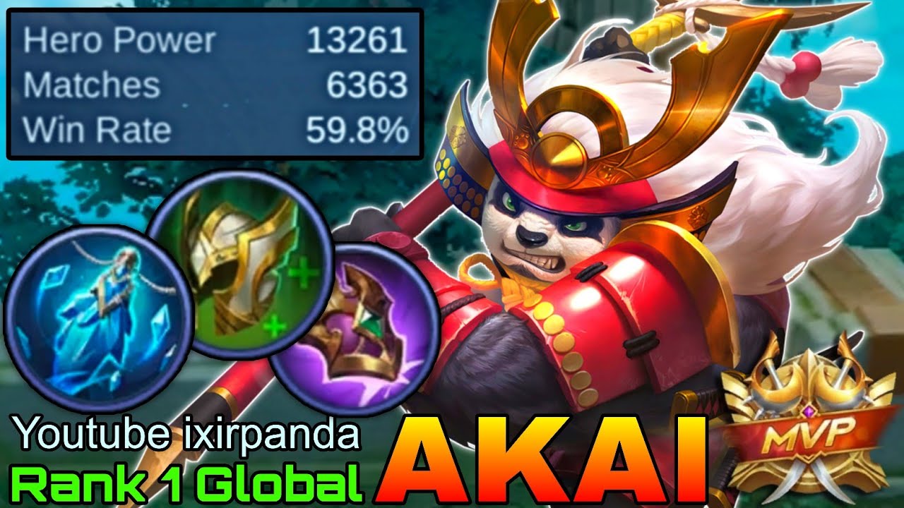 6,300+ Matches Akai MVP Tank - Top 1 Global Akai by Youtube ixirpanda - Mobile Legends