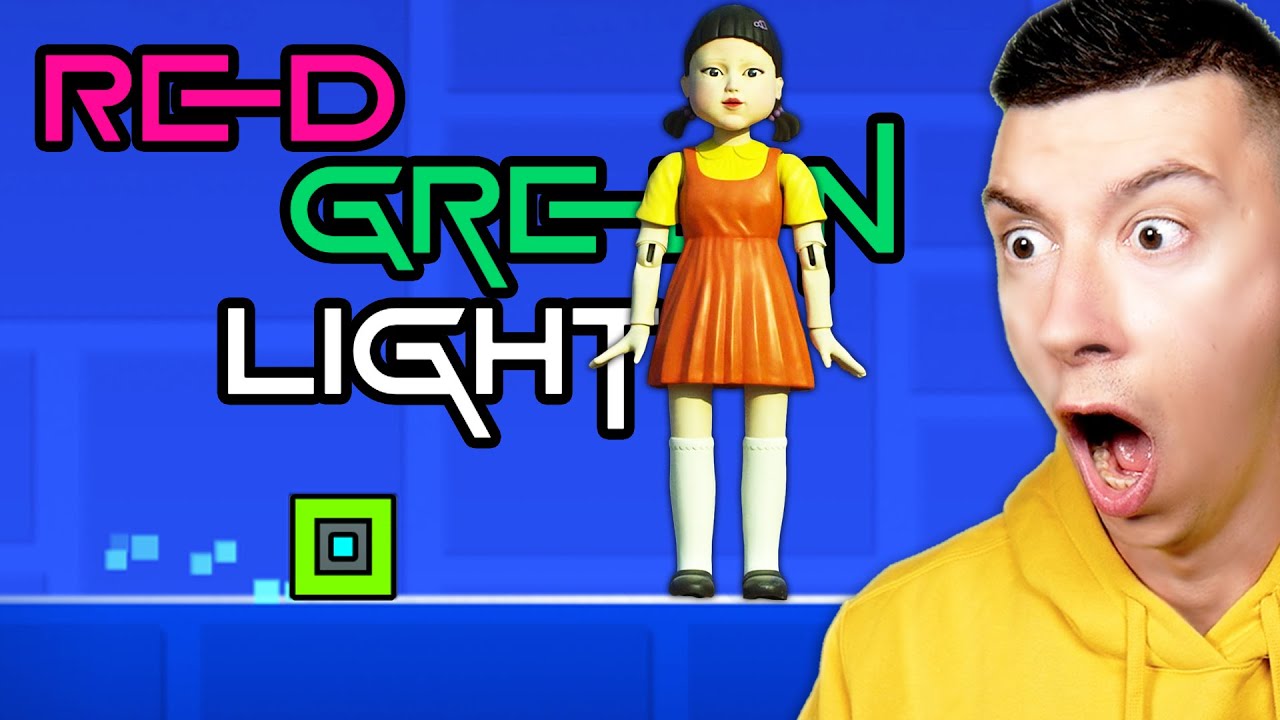 LES SQUID GAME GEOMETRY DASH !! (123 soleil, Mingle Game, Pont de Verre, Dalgona...)