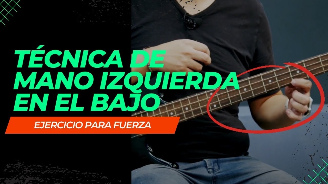 Técnica de Mano Izquierda en el Bajo Eléctrico 🎸 Desarrolla Fuerza (Ejercicio💪🏻) - Instituto de Bajo