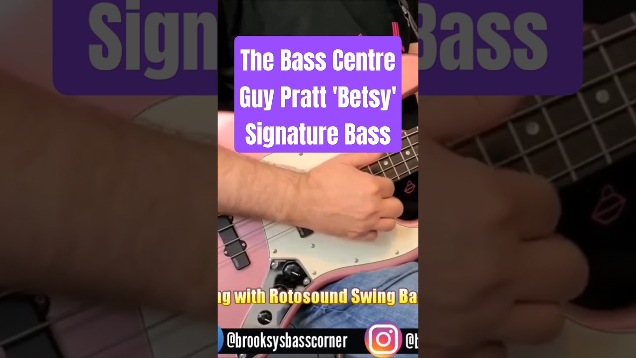 The Guy Pratt 'Betsy' Bass Slap Demo #shorts #betsybass #guypratt