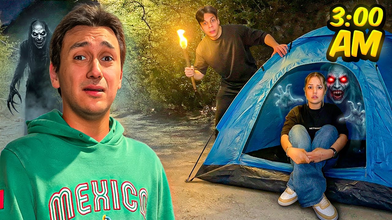ACAMPANDO EN EL BOSQUE ENFRENTE de CASA de YAIR17 a las 3 AM… ¡NO DEBIMOS HACERLO! 