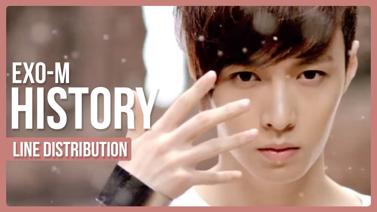 EXO-M - HISTORY Line Distribution (Color Coded)