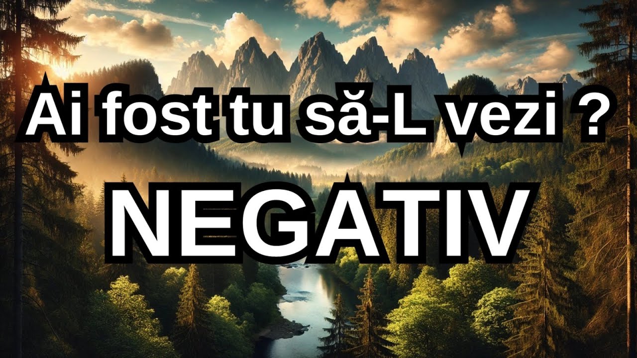 Ai fost tu să-L vezi - Negativ