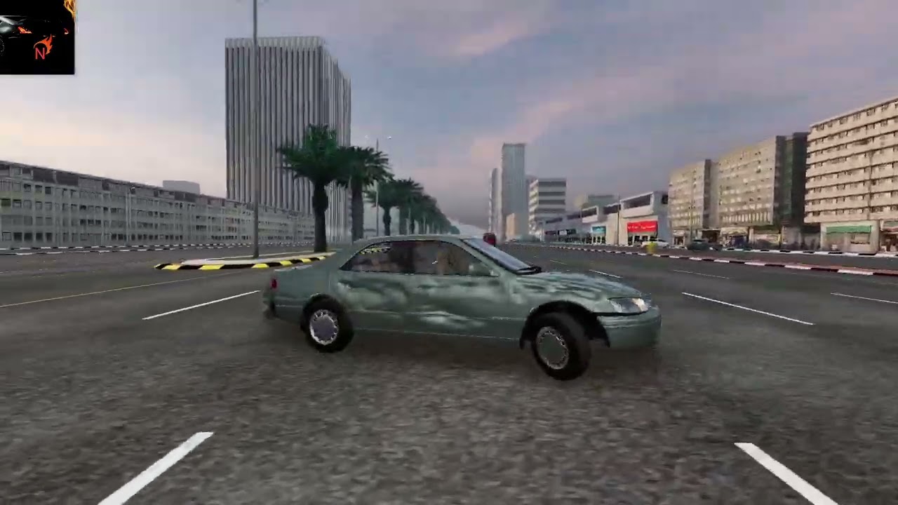 محاكي الحوادث ☆  هجولة مجنونه على الكامري ✌️😂 BEAMNG.DRIVE