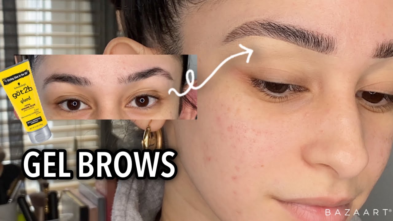 I TRIED HAIR GEL ON MY BROWS ?! Testing Out *VIRAL* Hair Gel Brows Hack