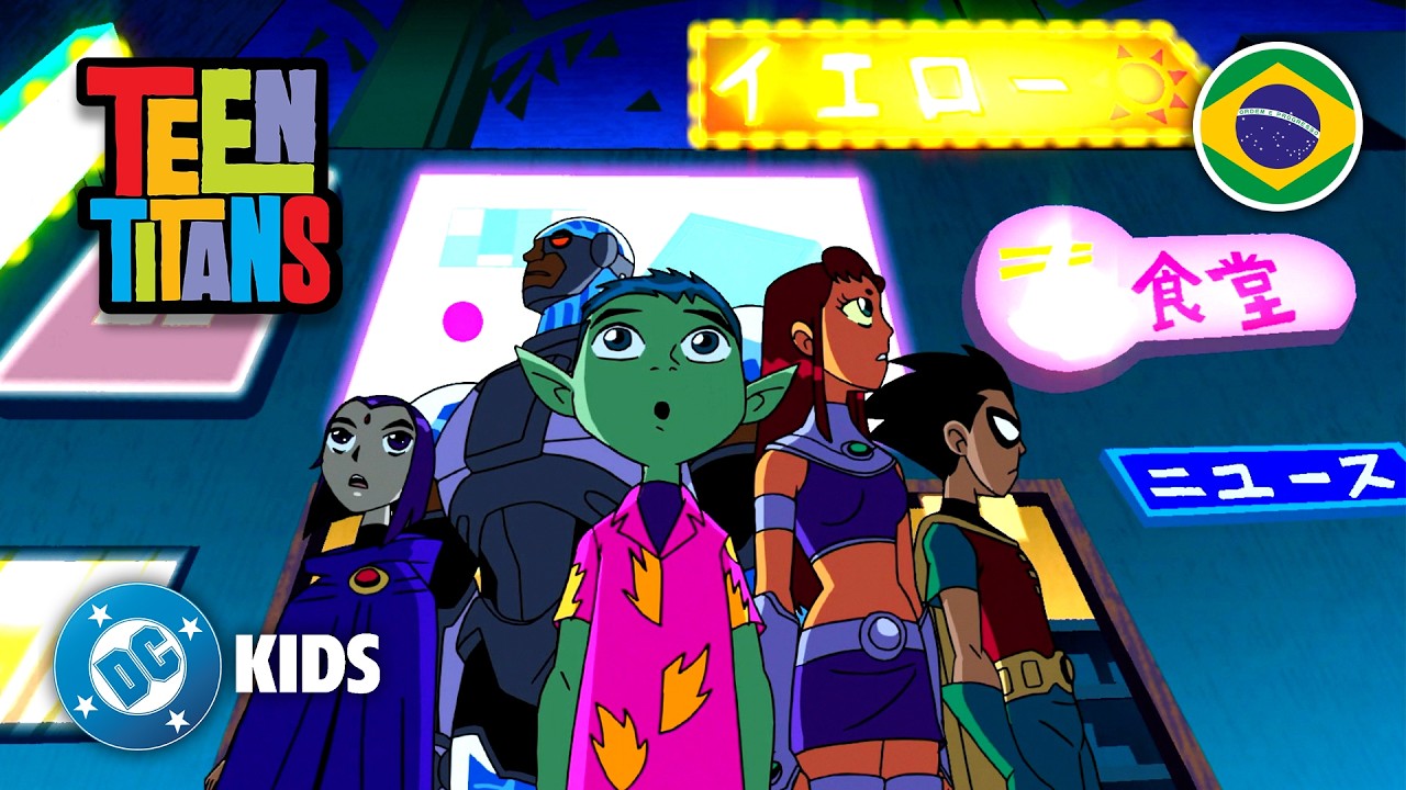 Os Jovens Titas chegam em TÓQUIO! 🇯🇵🤯 | Teen Titans em Português 🇧🇷 @DCKidsBrasil​