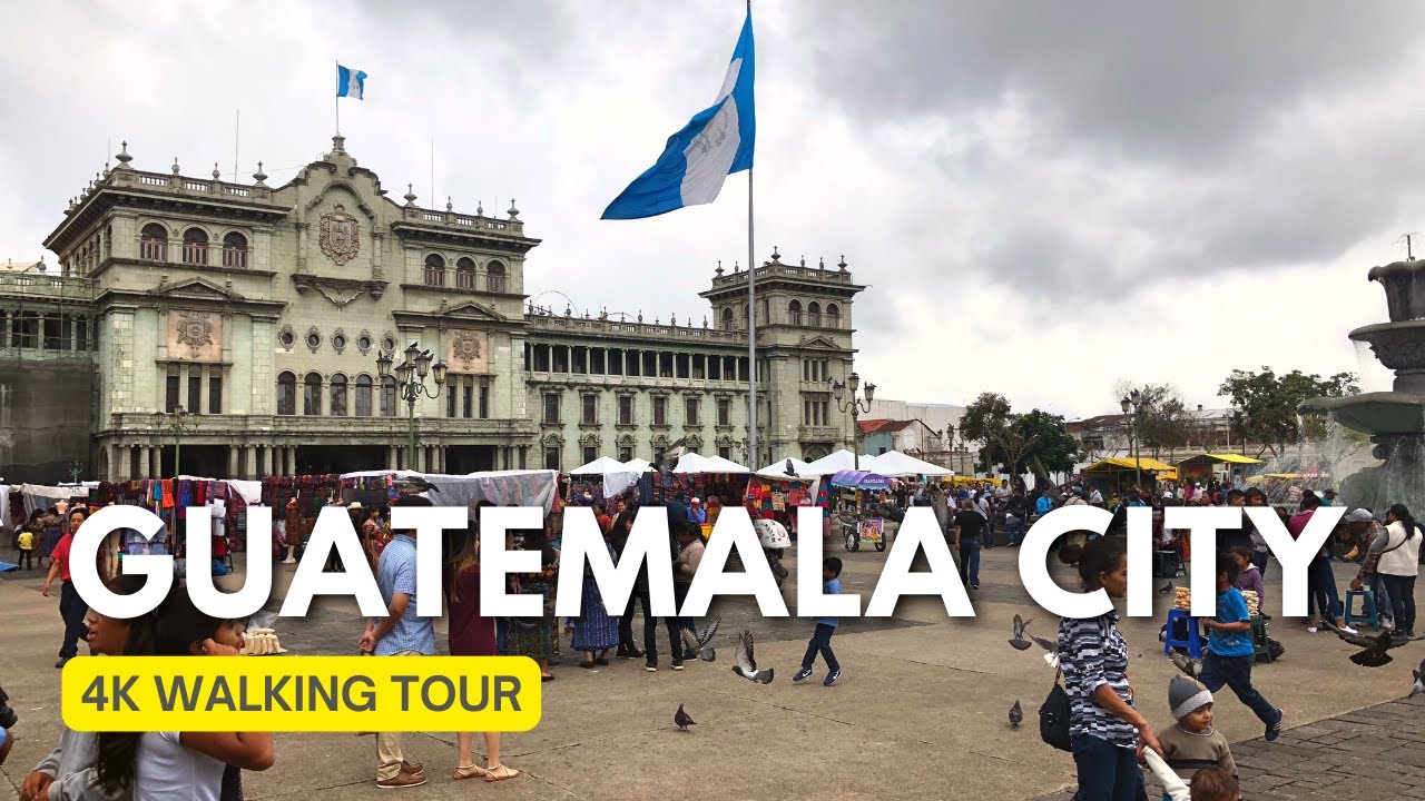 Guatemala City, Guatemala 🇬🇹 - Historic Downtown - 4K Walking Tour