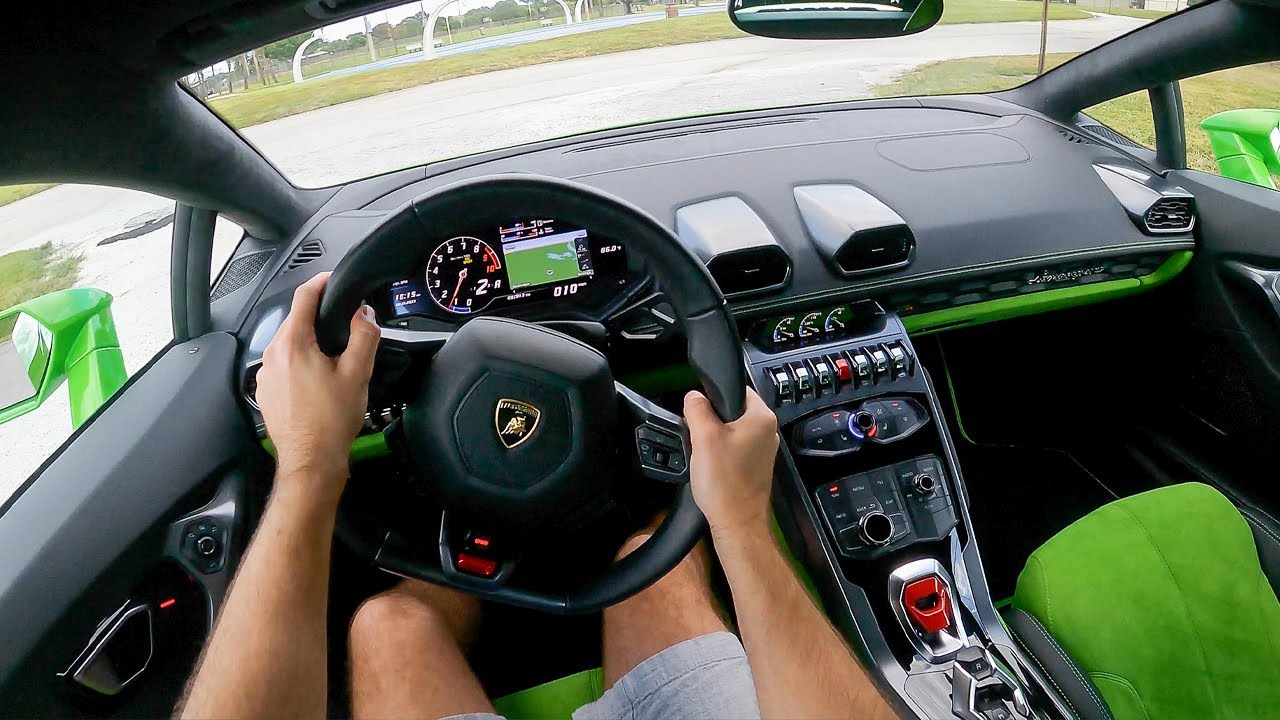 DRIVING POV - Lamborghini Huracan LP 610-4 in Verde Mantis! (Test Drive)