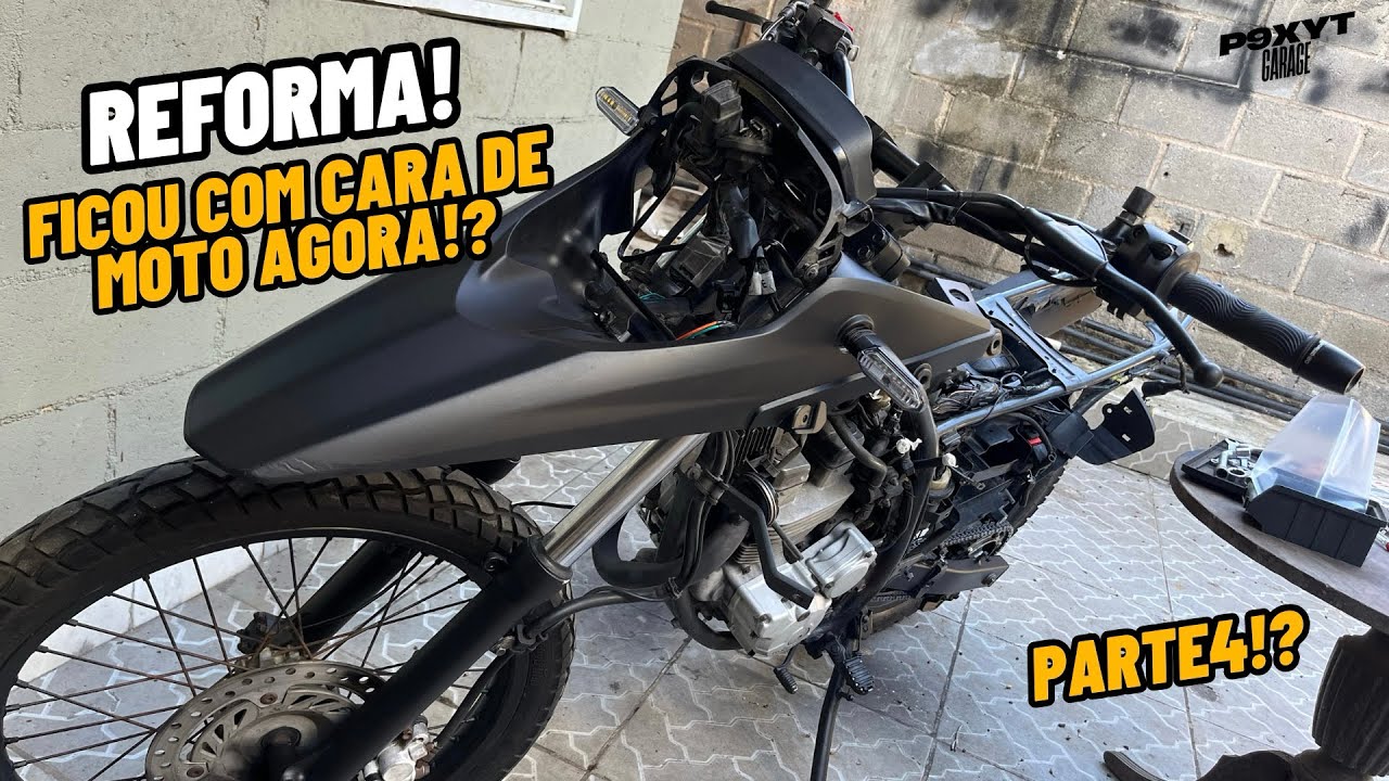 REFORMA DA XRE300 - COMECEI A MONTAR!? AGORA ESTÁ FICANDO COM CARA DE MOTO!? #parte4