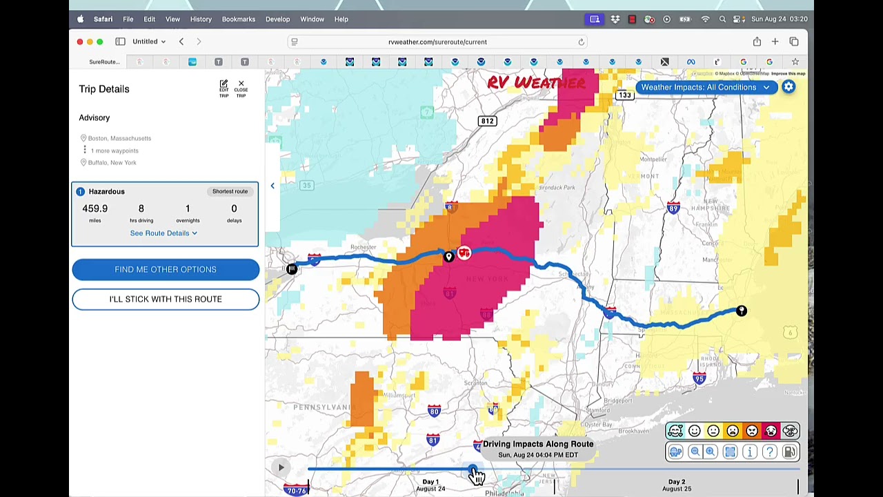 How to use Advisory SureRoute