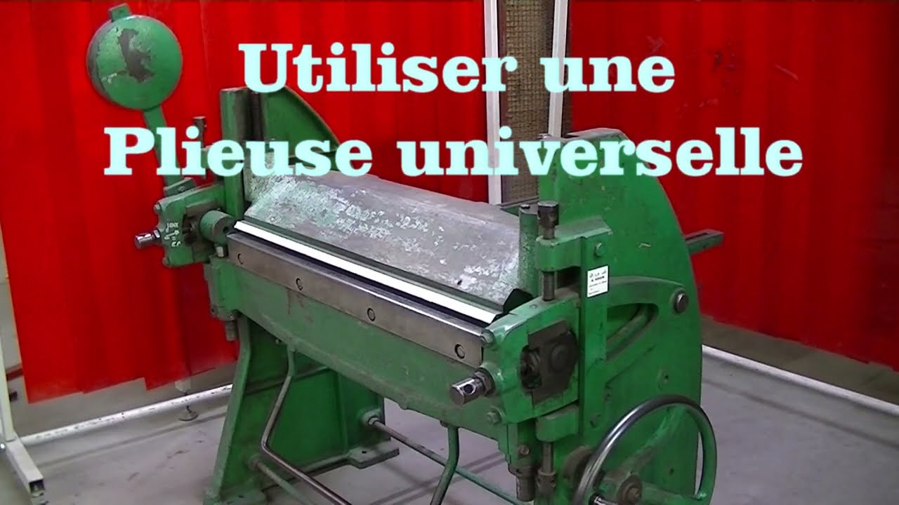Utiliser une plieuse universelle