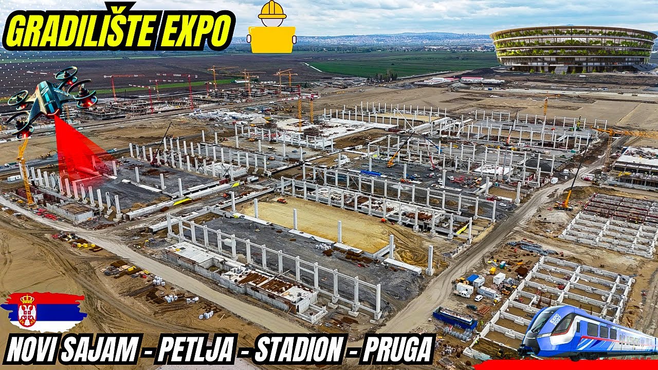 Beograd izgradnja Nacionalnog stadiona, Stamebnog kompleksa, Nove Pruge i Petlje EXPO 2027 #beograd