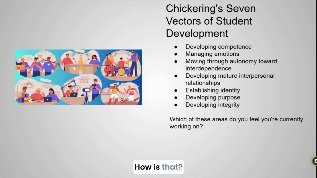 Chickering's Vectors of Student Development