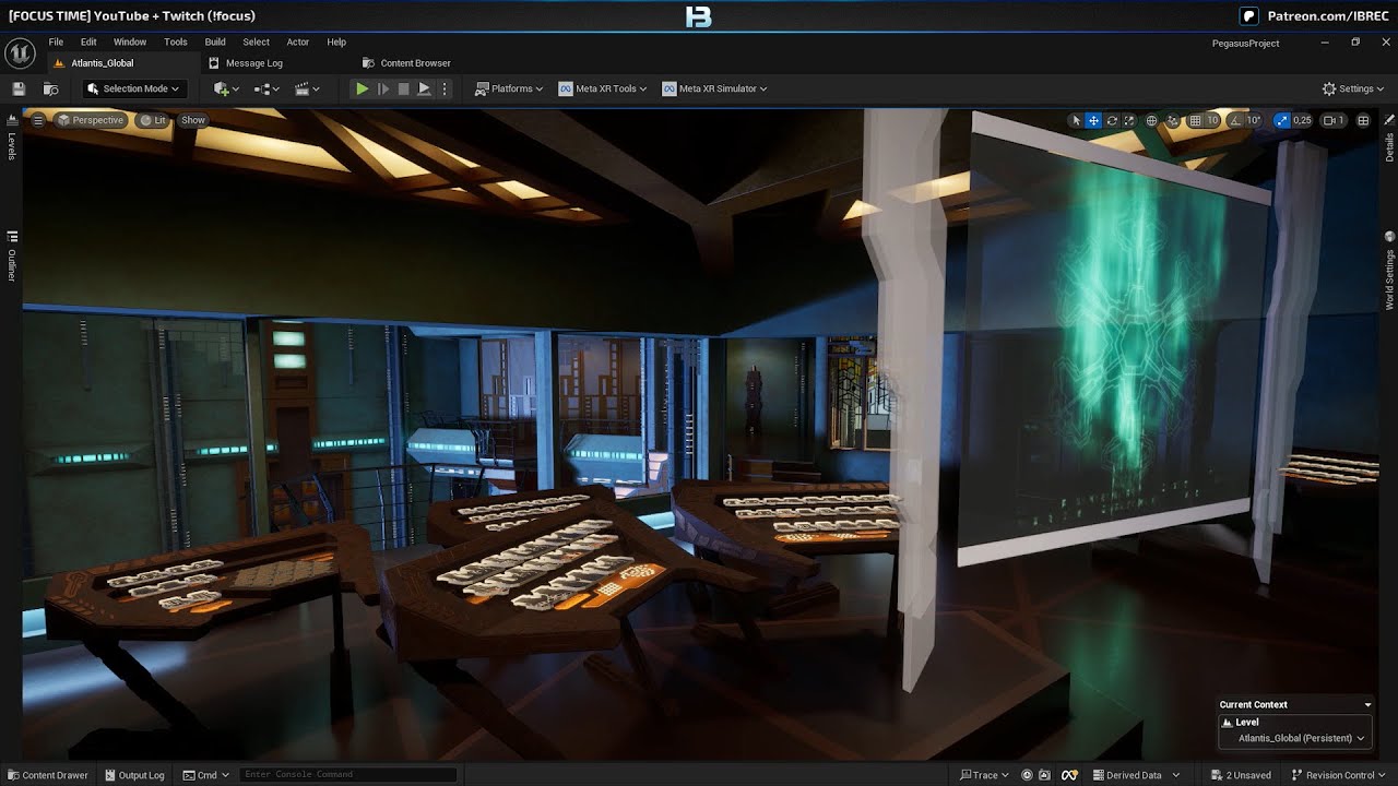Pegasus Project / Texturing & Modeling / Unreal Engine 5 / Stargate Atlantis [FOCUS TIME]