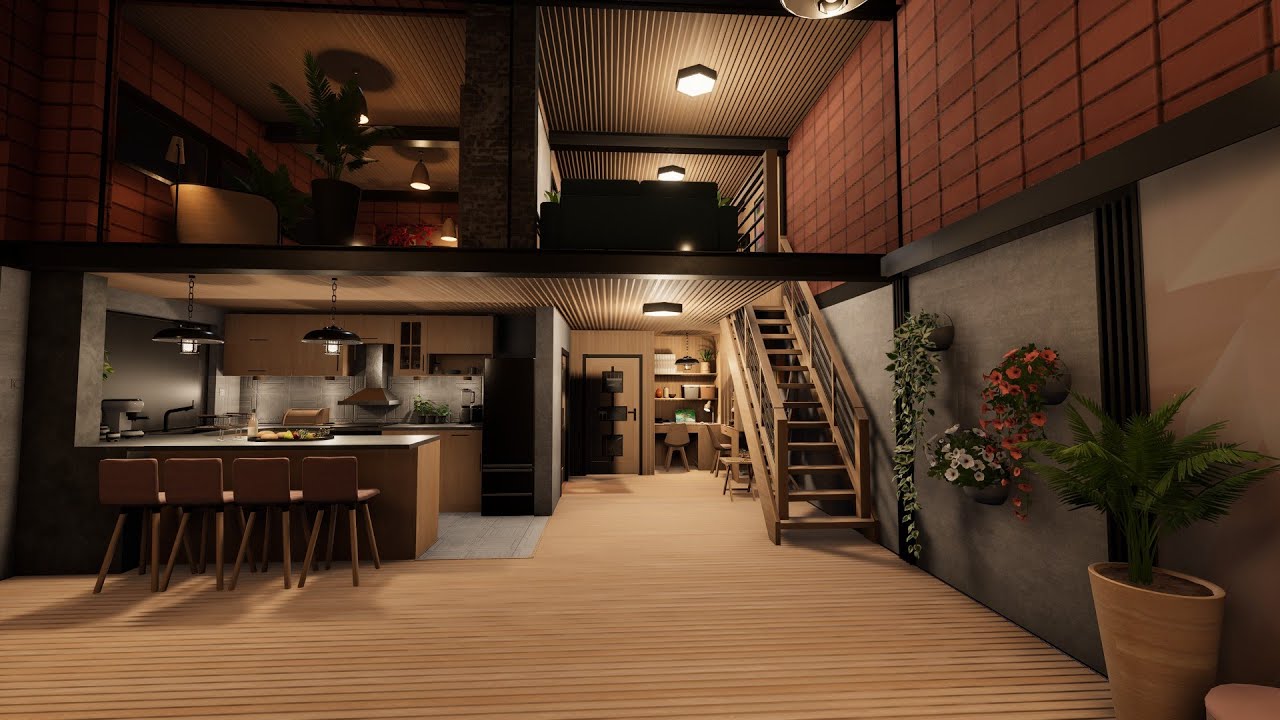 House Flipper 2 Story Mode:  Tour of Bohemian Apartment Renovation