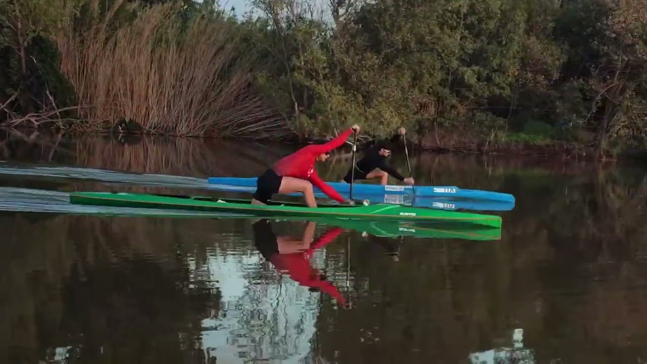 Gli azzurri Gabriele Casadei e Marco Tontodonati sul rio Mar’e Foghe, tra Riola e Zeddiani