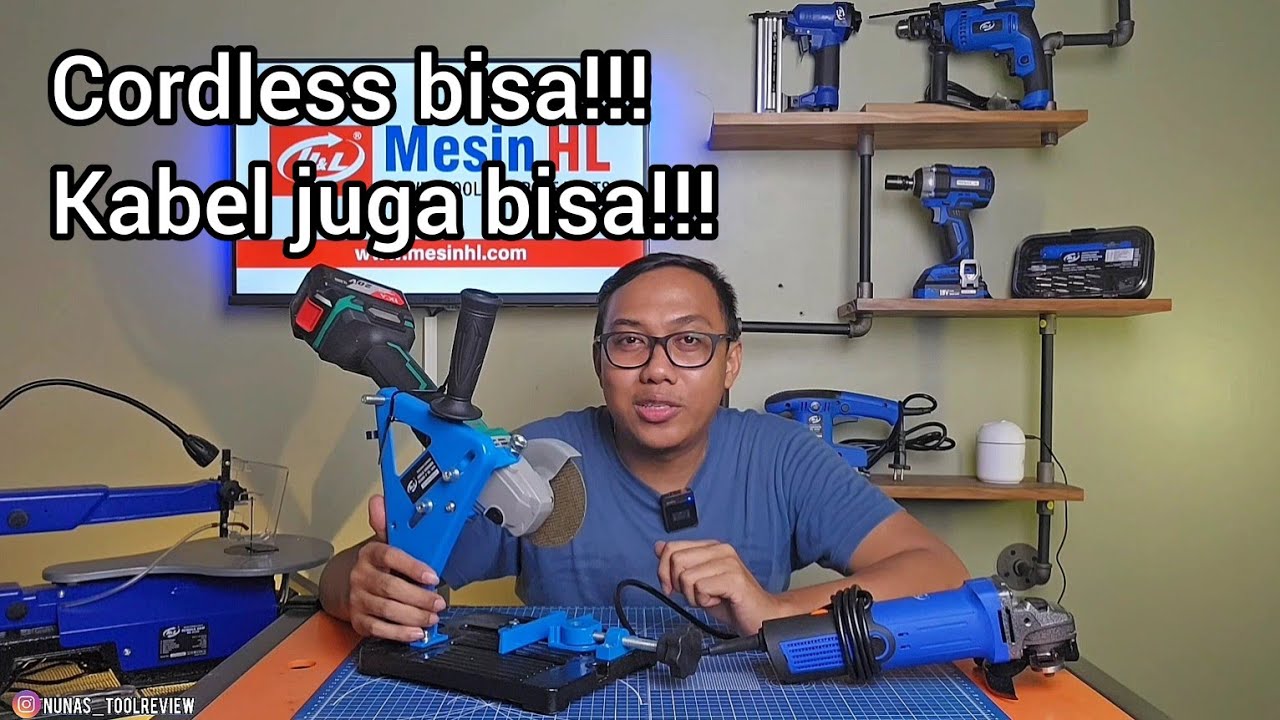 pakai gerinda jadi lebih aman!! || dudukan gerinda H&L HL1252
